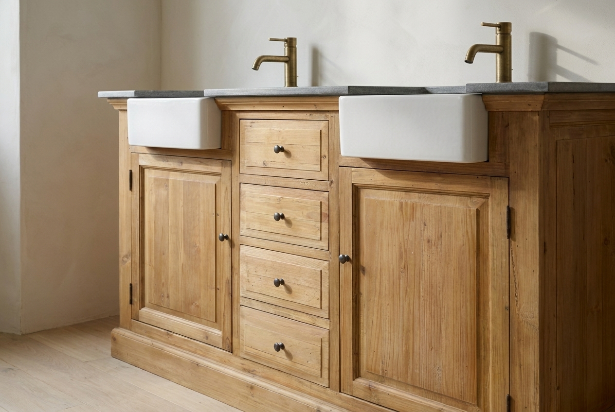 Reclaimed pine vanity cost