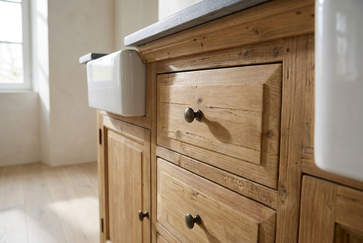 Sealing and caring for a reclaimed wood vanity