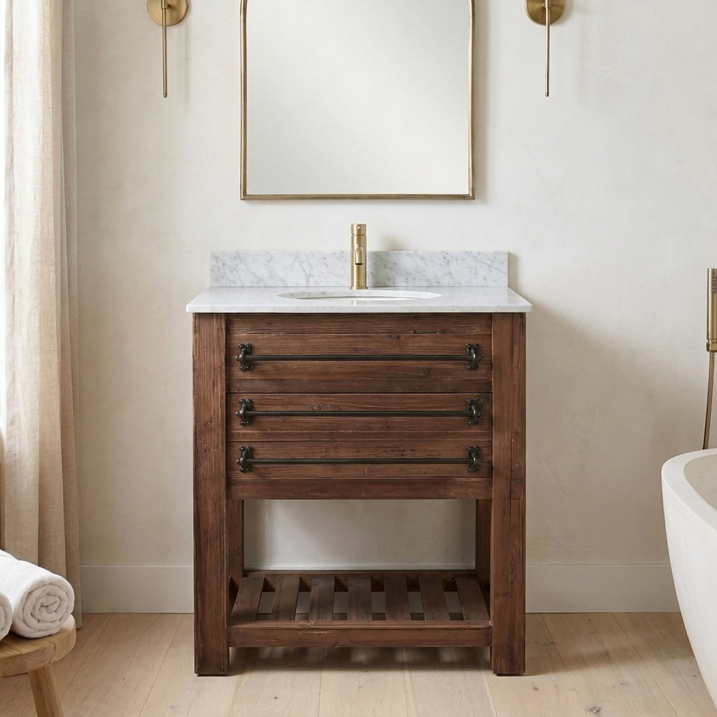 Grantham 26.5 reclaimed wood vanity