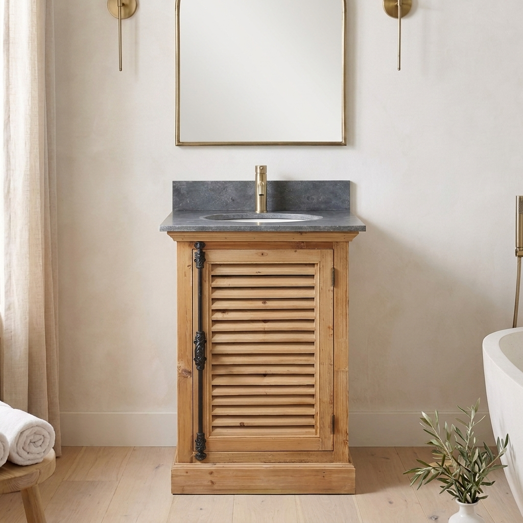 Havelock 26 reclaimed wood vanity