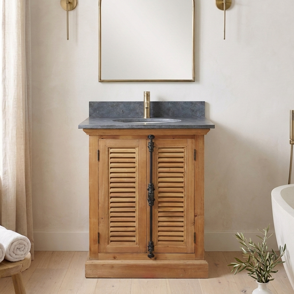 Bottesford 28 reclaimed wood vanity