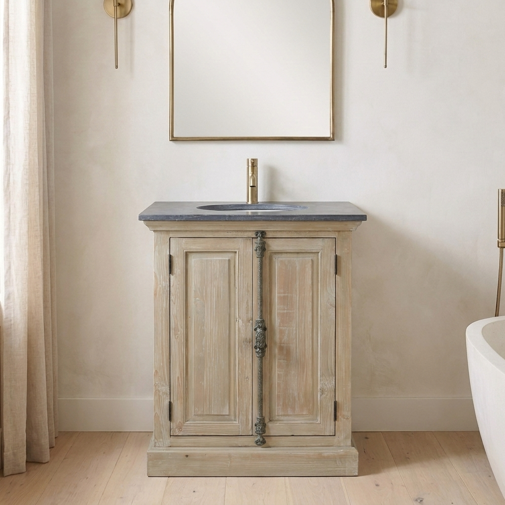 Rye 28 reclaimed wood vanity