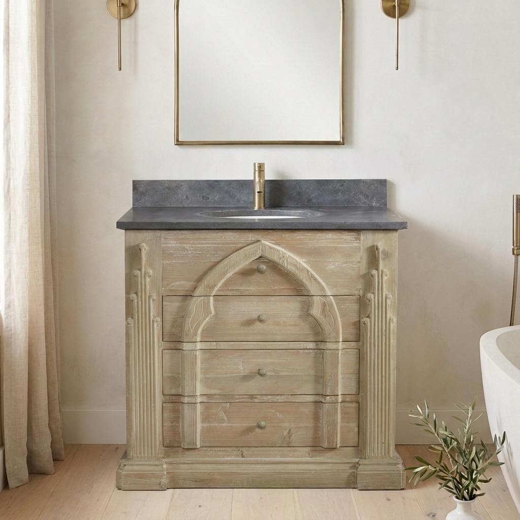Crossnore 30 reclaimed wood vanity