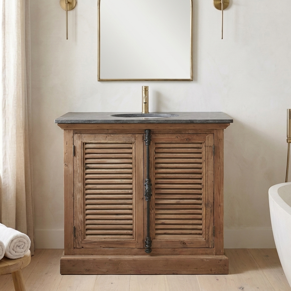 Summerfield 33 reclaimed wood vanity
