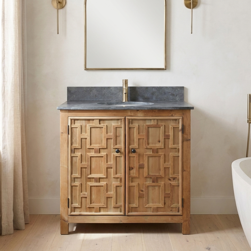 Sutterton 34 reclaimed wood vanity