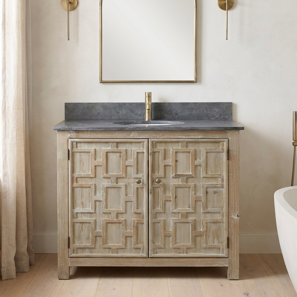 Swanbach 34 reclaimed wood vanity