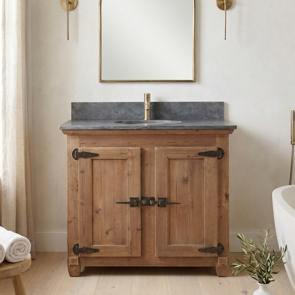 Bathgate 36 reclaimed wood vanity