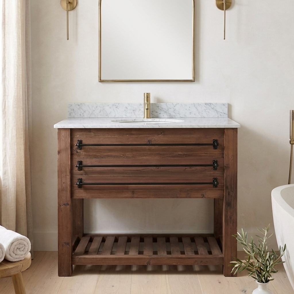 Durham 36 reclaimed wood vanity