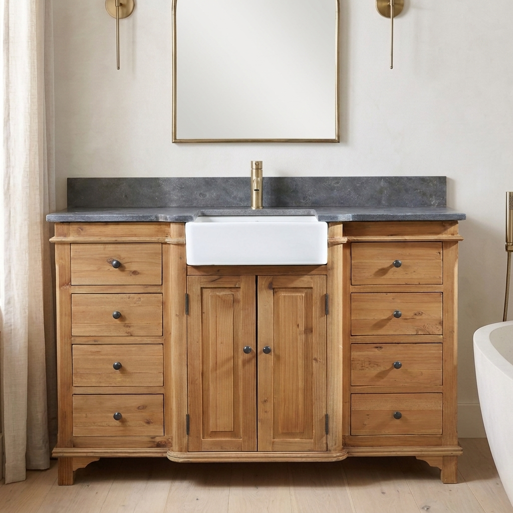 Walkertown 38 reclaimed wood vanity