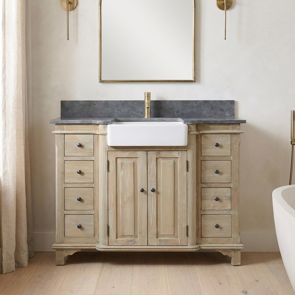Winfall 38 reclaimed wood vanity