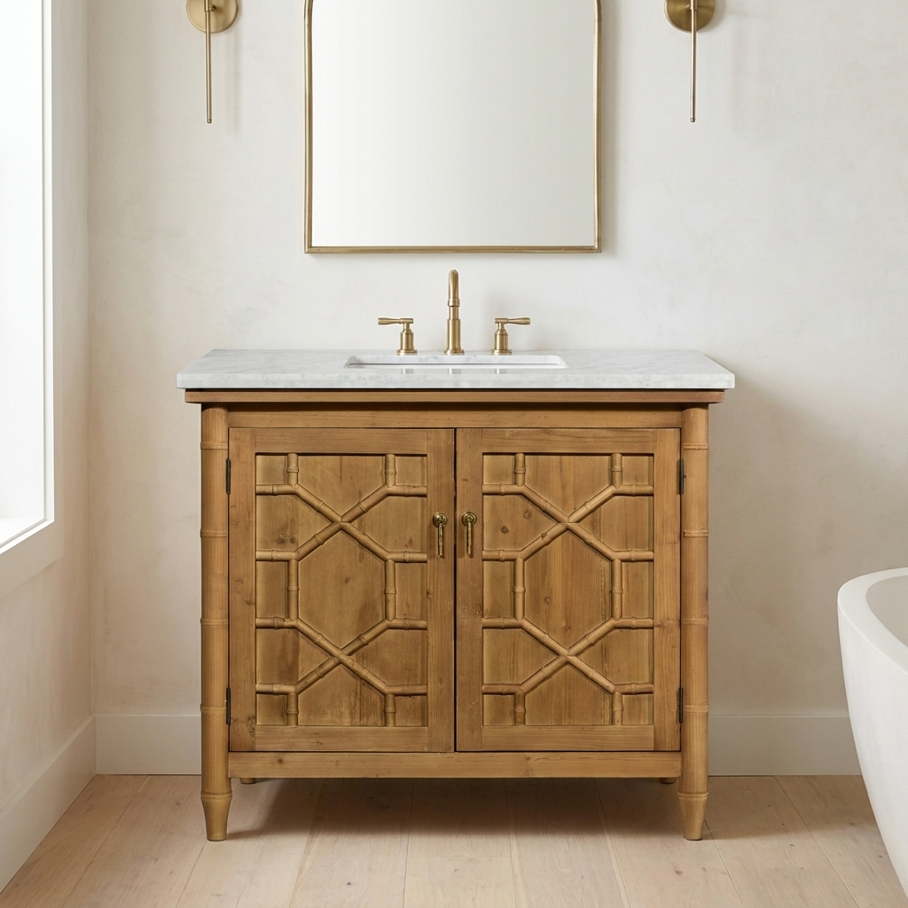 Burnsville 40 reclaimed wood vanity
