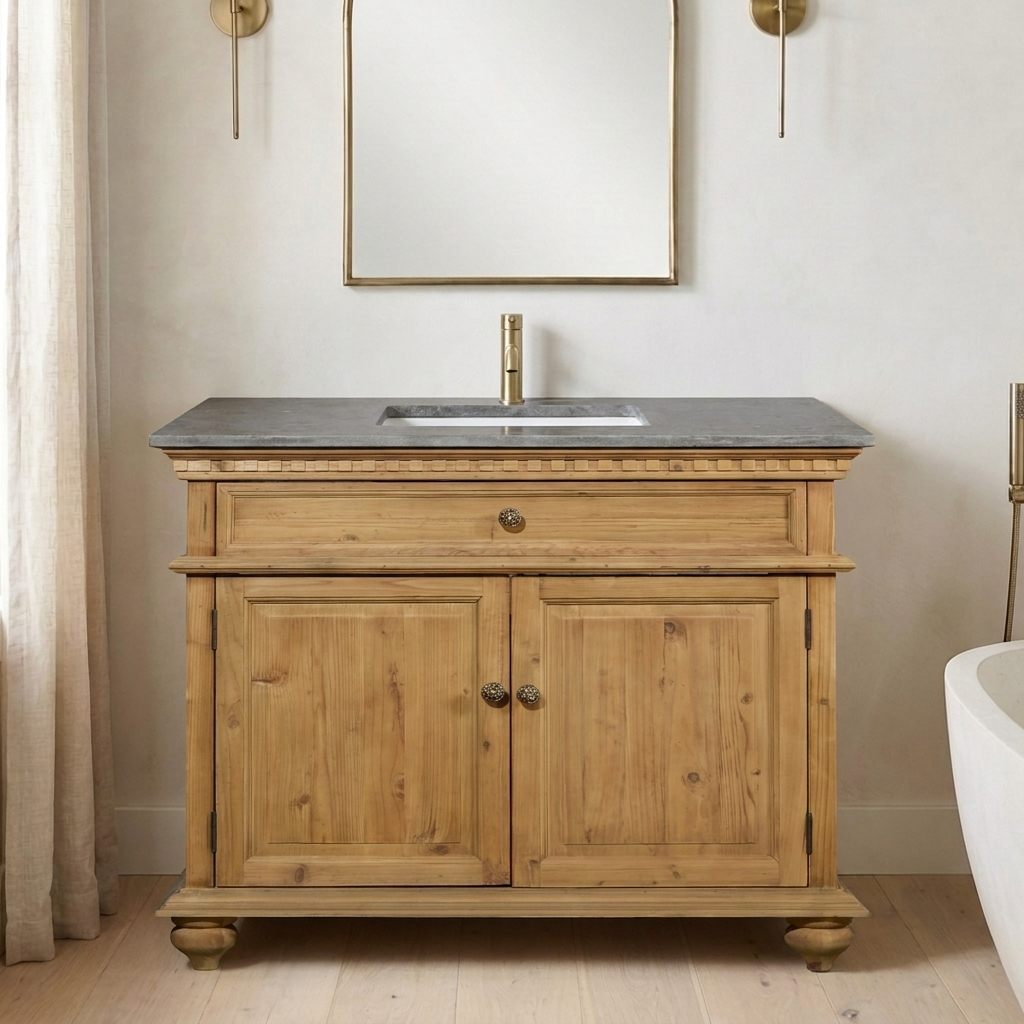 Creedmoor 40 reclaimed wood vanity