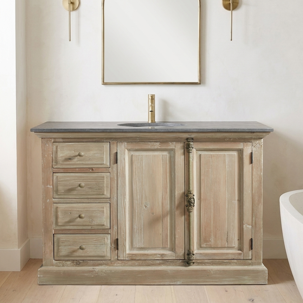 Ladmanlow 43 reclaimed wood vanity