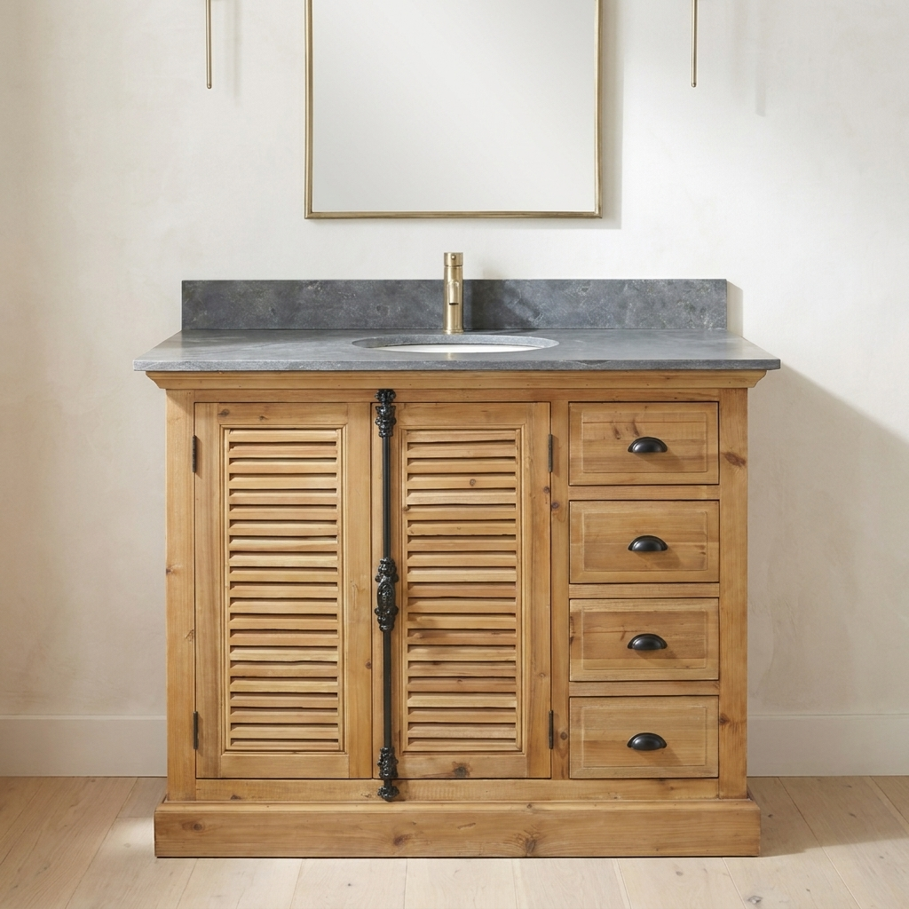 Newport 43 reclaimed wood vanity