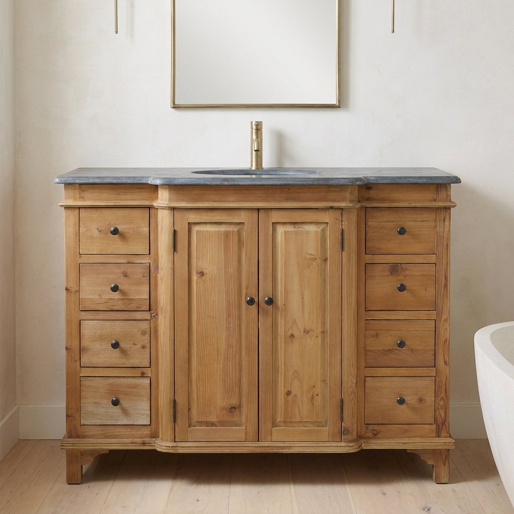 Earl 46 reclaimed wood vanity