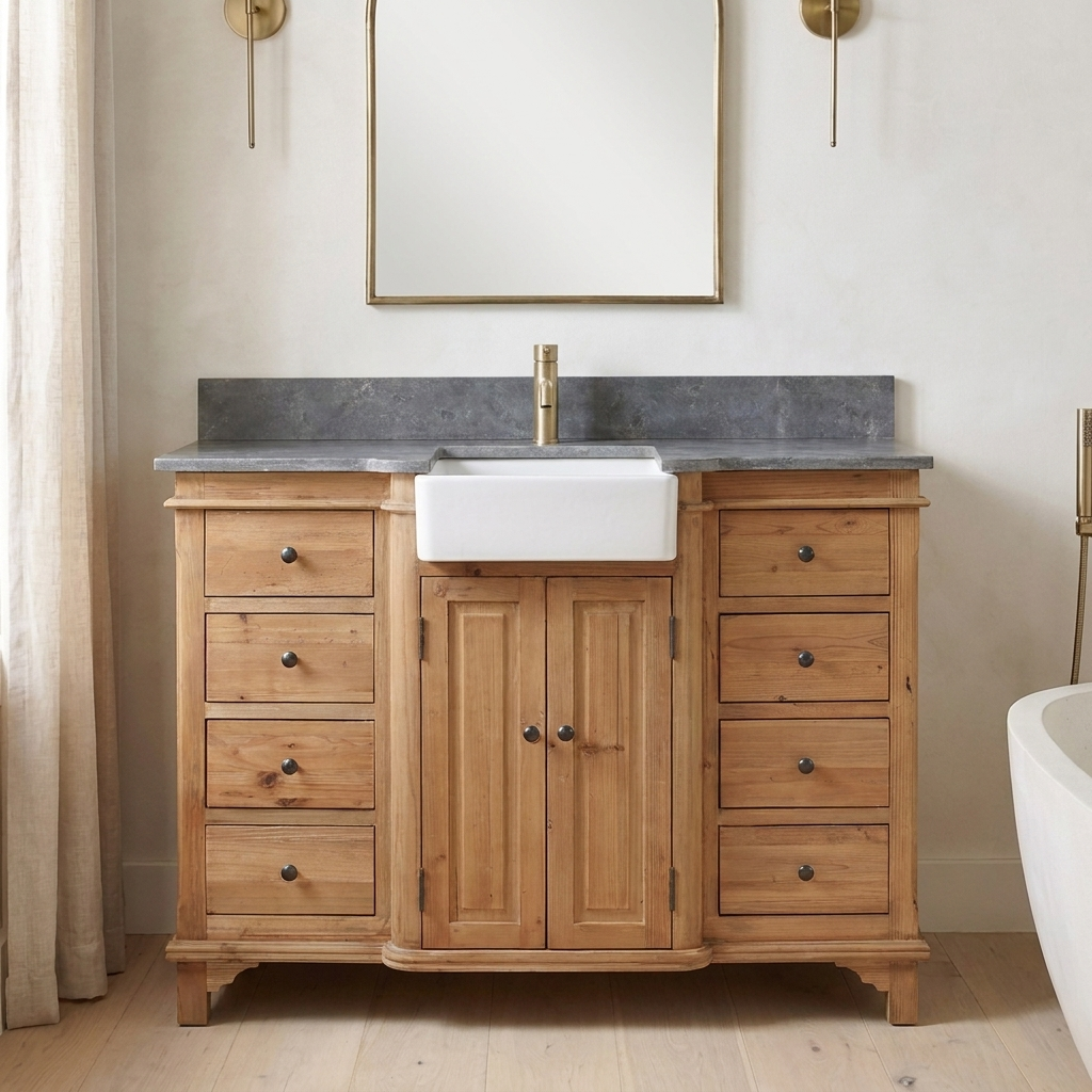 Wimbotsham 46 reclaimed wood vanity