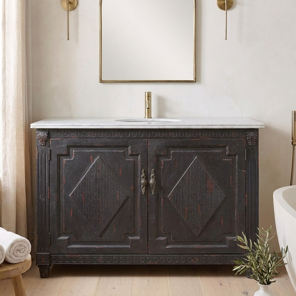 Clyde 48 reclaimed wood vanity
