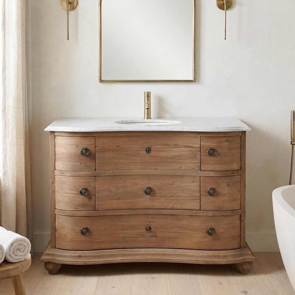 Newcastle 48 reclaimed wood vanity