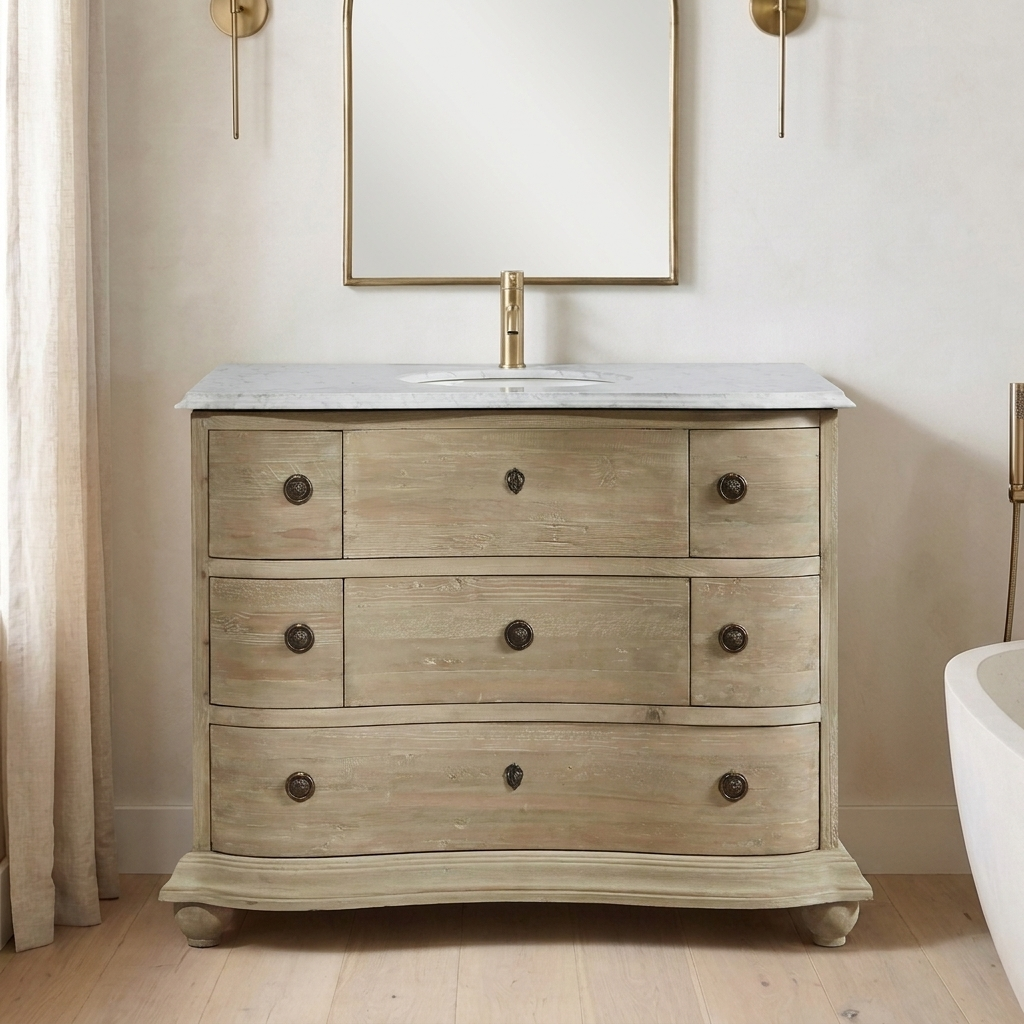 Newlyn 48 reclaimed wood vanity