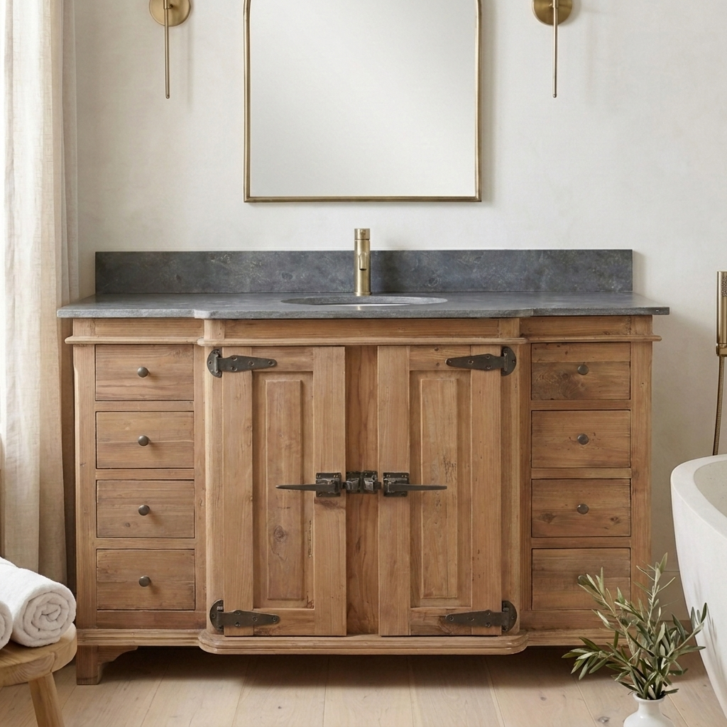 Statesville 48 reclaimed wood vanity