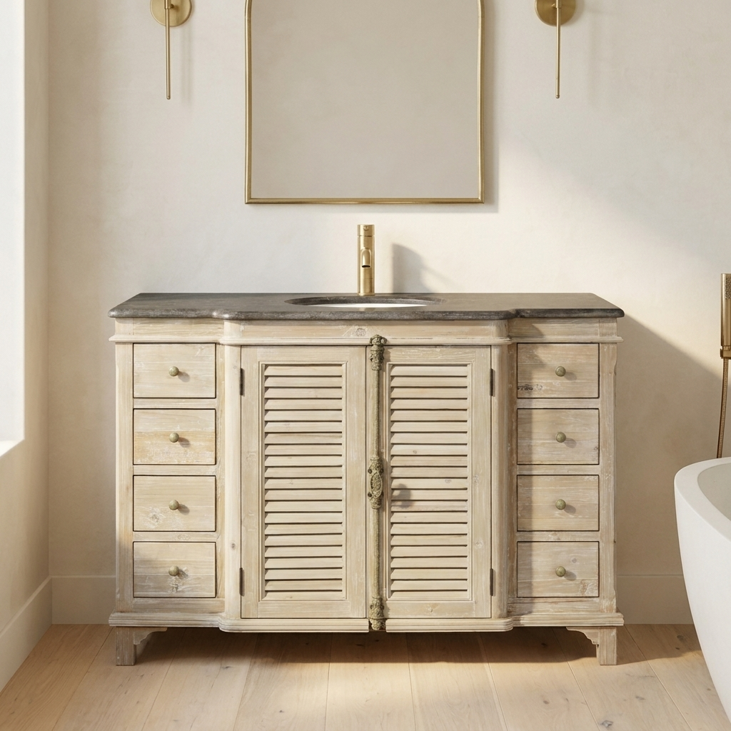 Warwick 51 reclaimed wood vanity