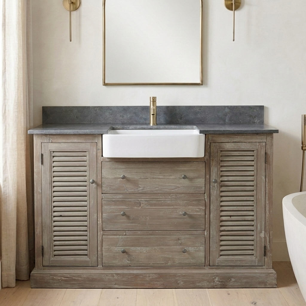 Abingdon 54 reclaimed wood vanity