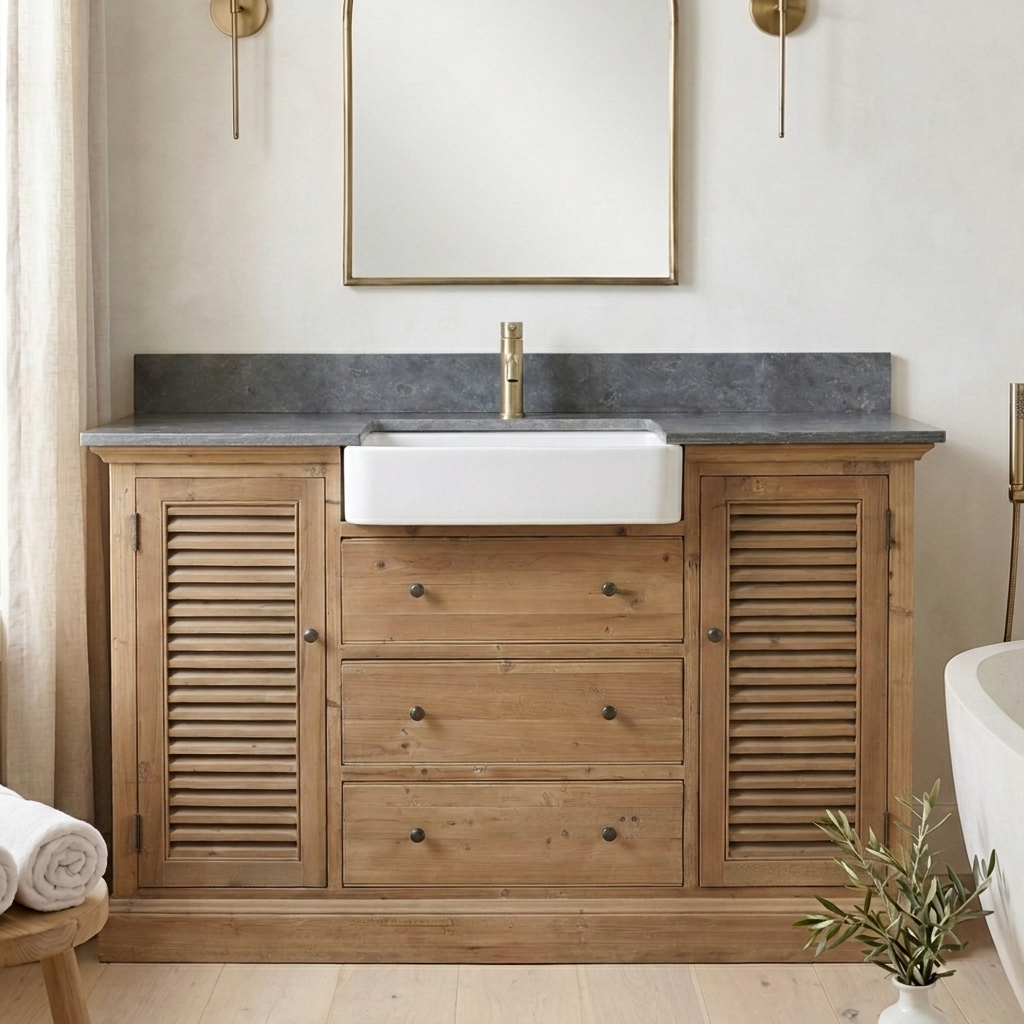 Birmingham 54 reclaimed wood vanity