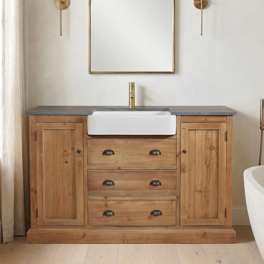 Coleridge 54 reclaimed wood vanity