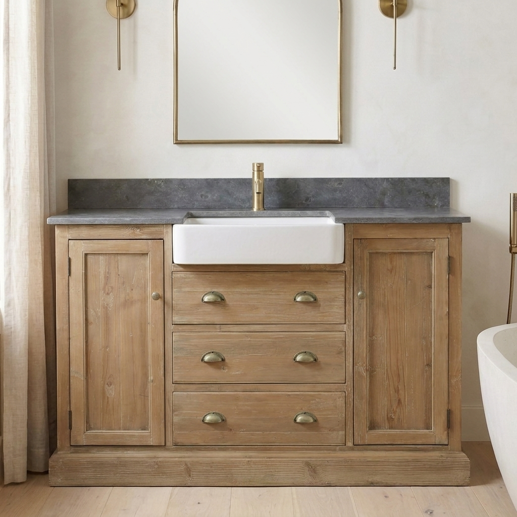 Sylva 54 reclaimed wood vanity