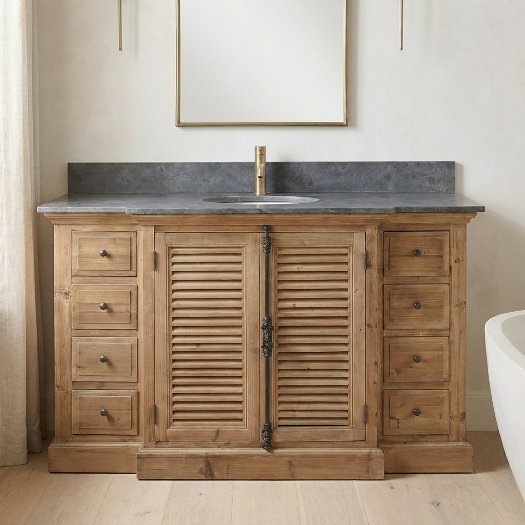Buckingham 59 reclaimed wood vanity