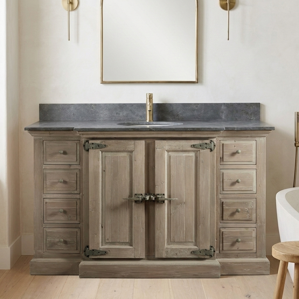 Savoy 59 reclaimed wood vanity