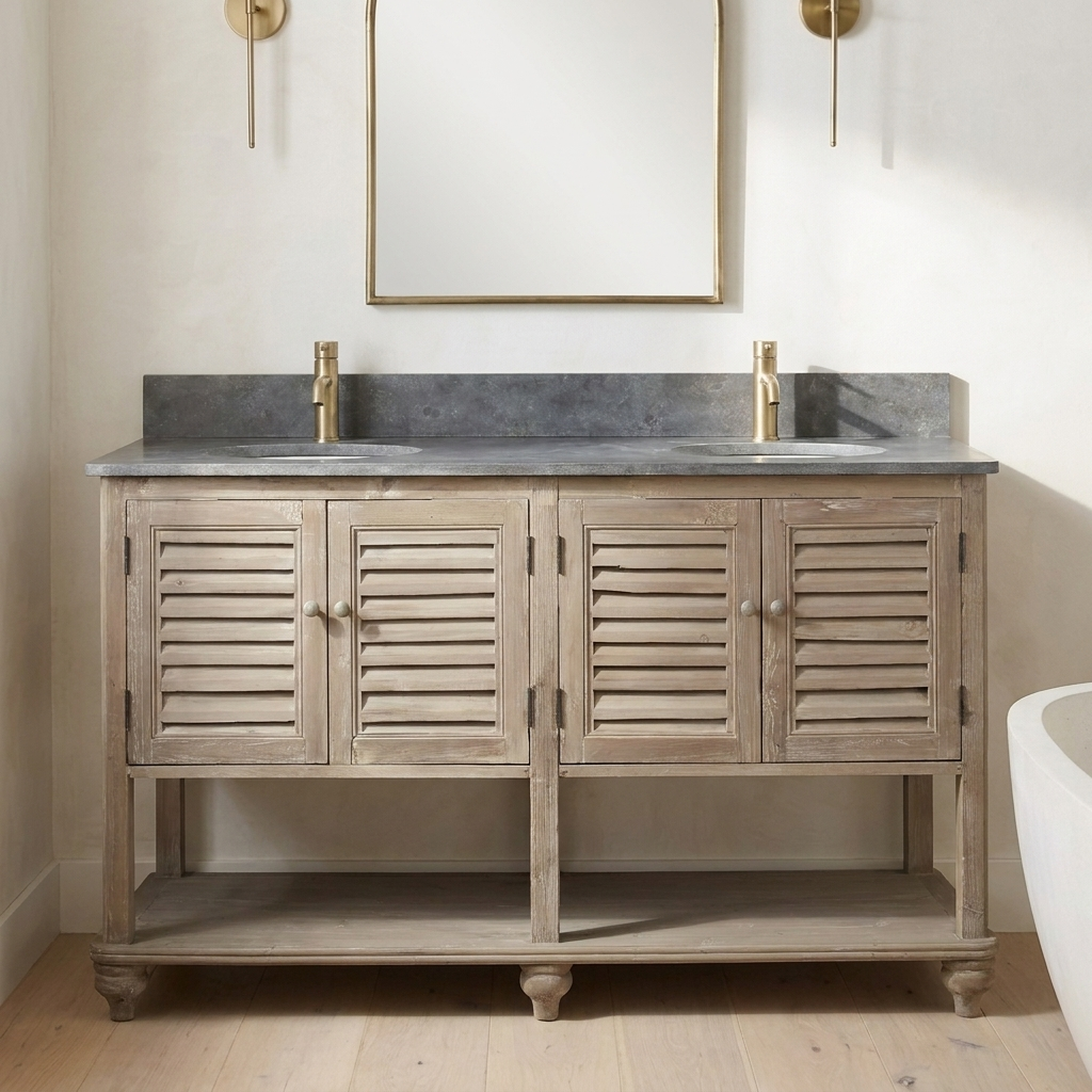 Stokesdale 63 reclaimed wood vanity