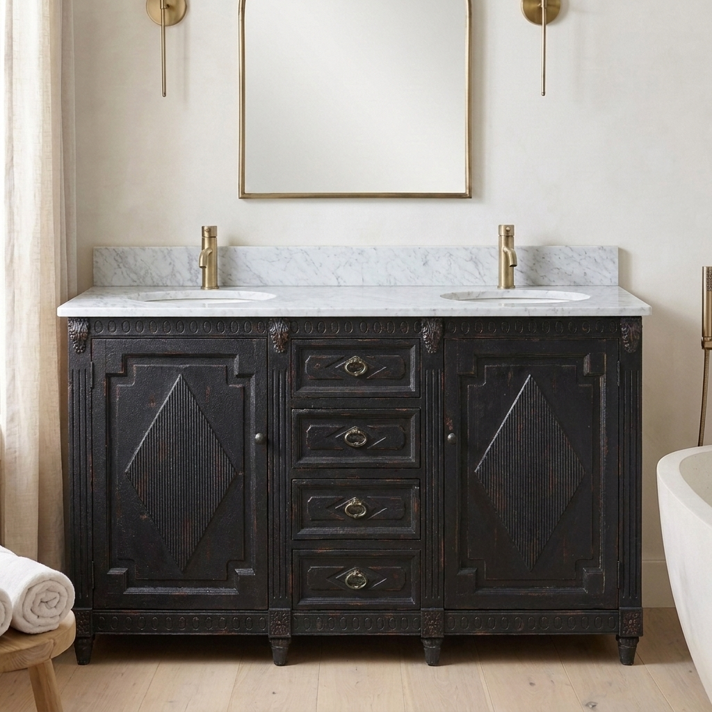 Lincoln 71 reclaimed wood vanity