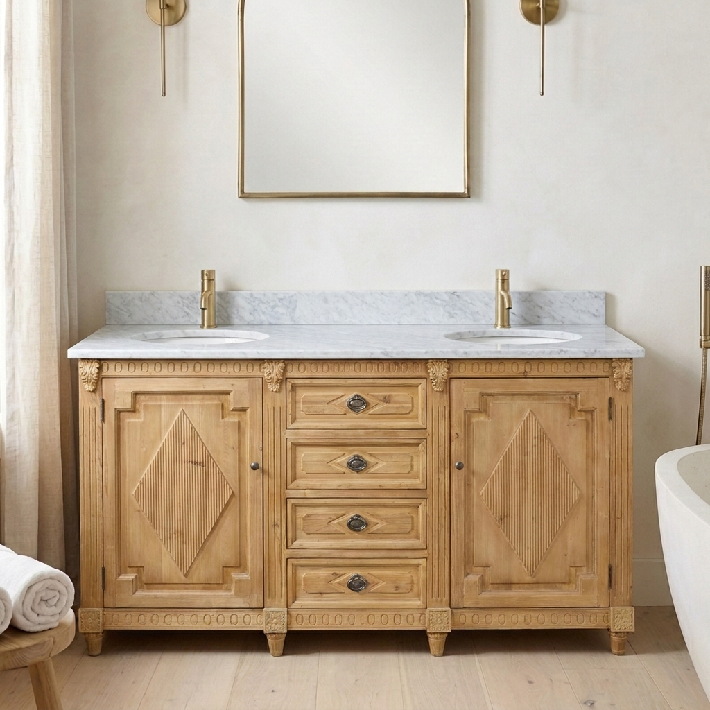 Littlehampton 71 reclaimed wood vanity