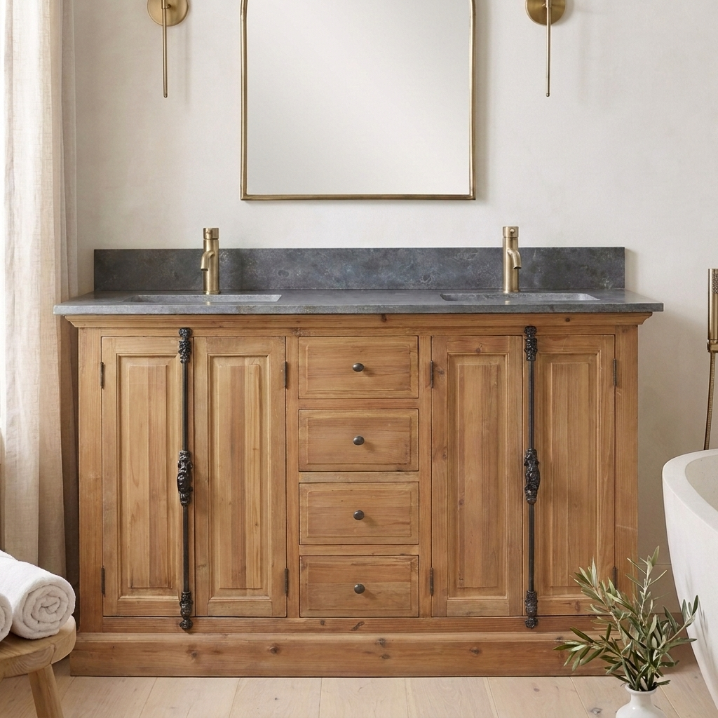 Manteo 71 reclaimed wood vanity