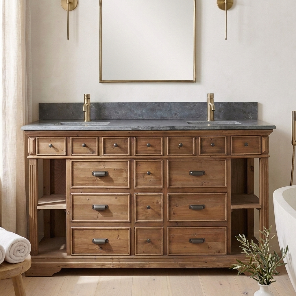 Patterson 75 reclaimed wood vanity