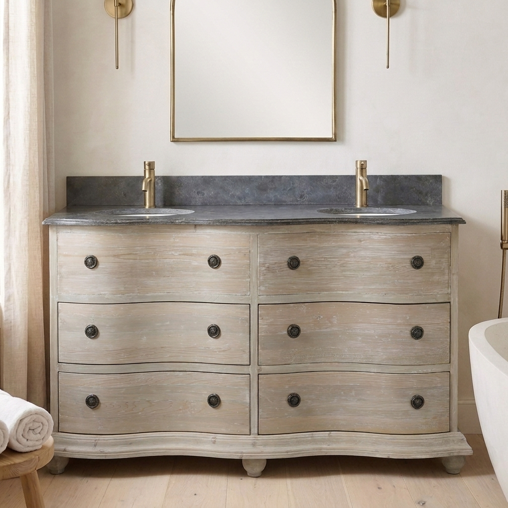 Leeds 71 reclaimed wood vanity